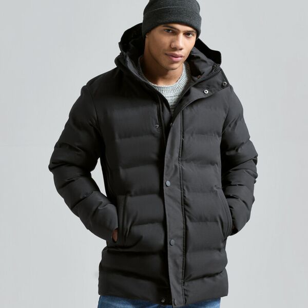 Recycled bonded longline padded jacket Thumbnail