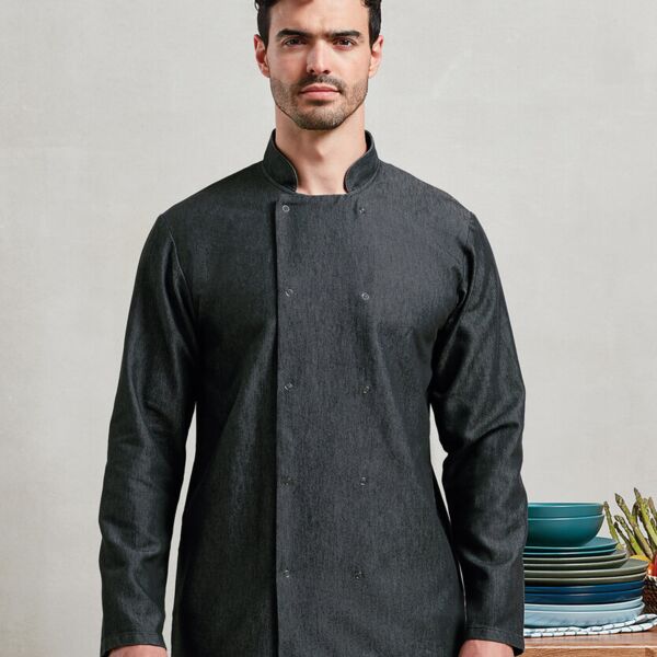 Denim chef's jacket Thumbnail